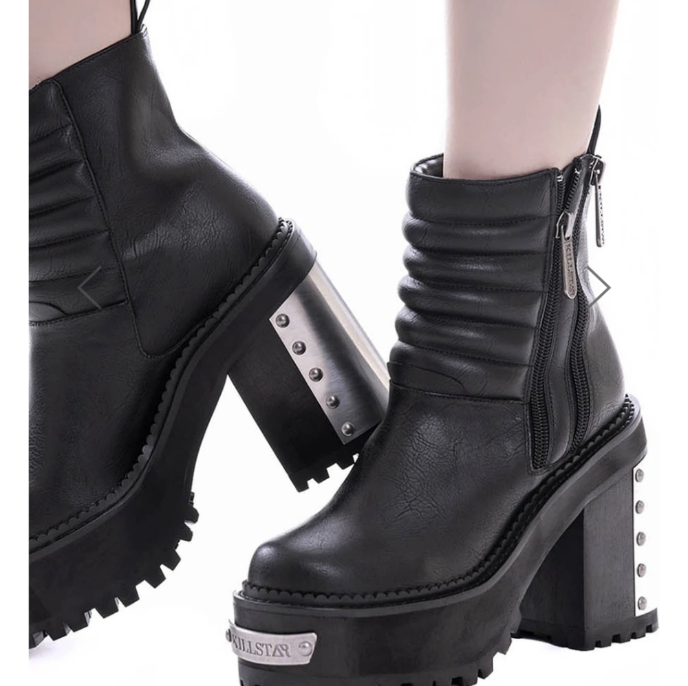 KILLSTAR RENEGADE MOTO BOOTS sz 9 bnib